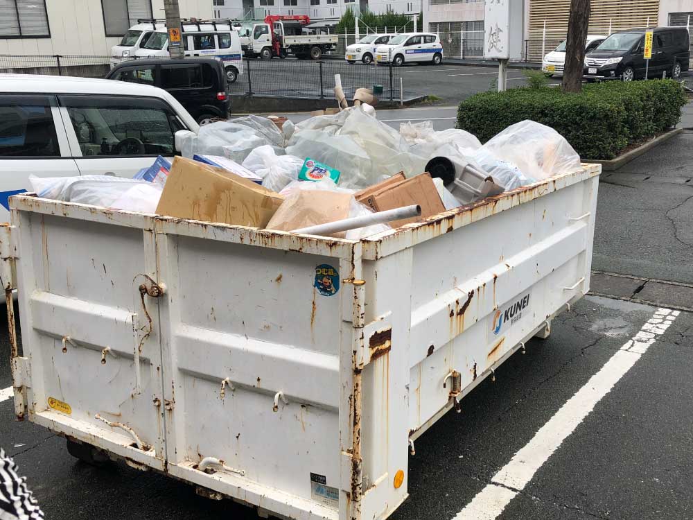 熊本し中央区引越ゴミ回収/不用品回収事例